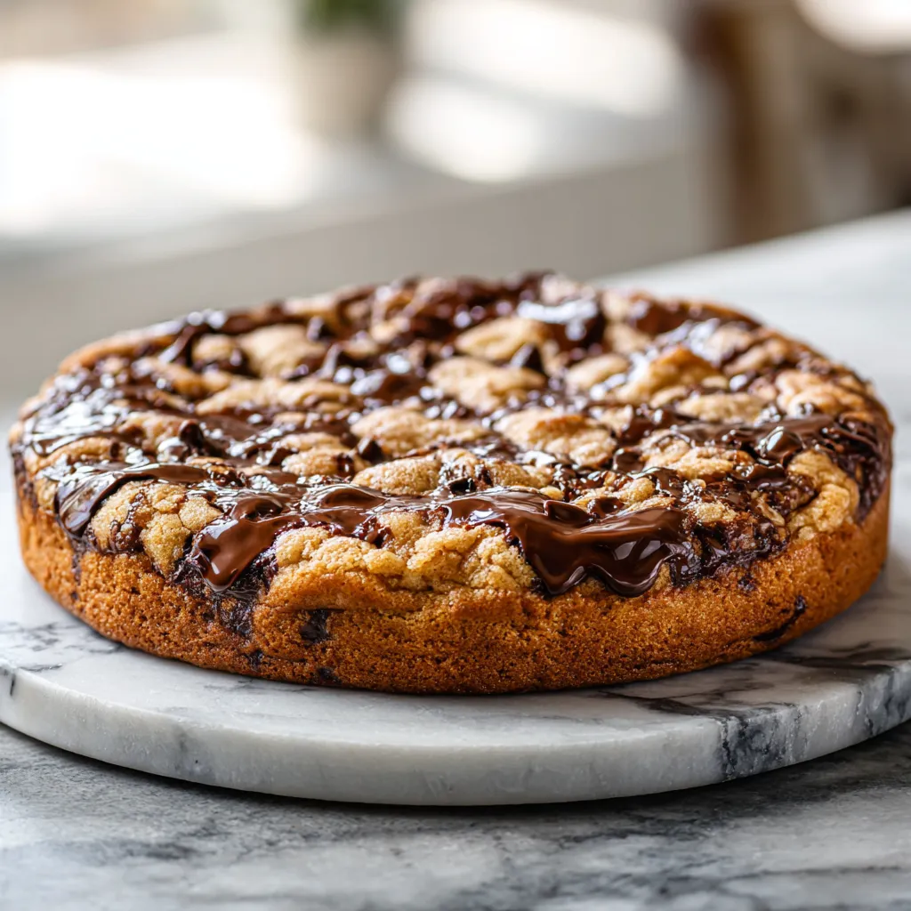 Ultimate Cookie Cake Slice with Chocolate Chips and Cream Cheese Frosting Perfection - secondary view